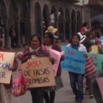 political protest in Cusco