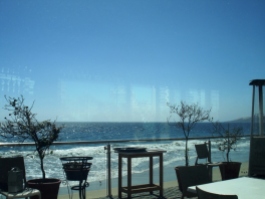 Great view at lunch in beach in Viña